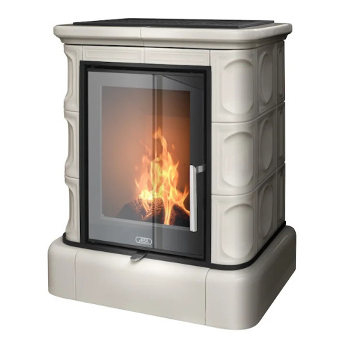 Kachlová kamna ABX Marina exklusive, kachlový sokl, Perle